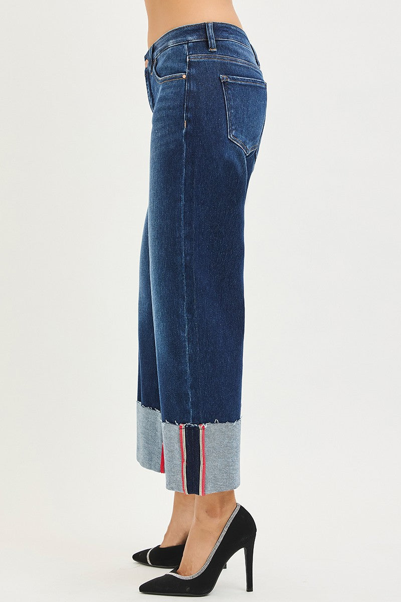 RISEN BIDIE CUFFED JEANS