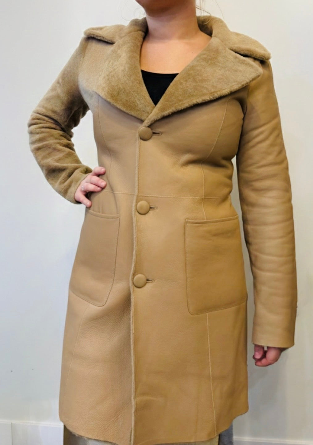 RIVO SHEARLING REVERSIBLE COAT