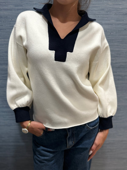 PATTY KIM CONTRAST KNIT