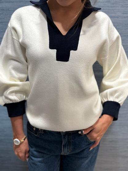 PATTY KIM CONTRAST KNIT