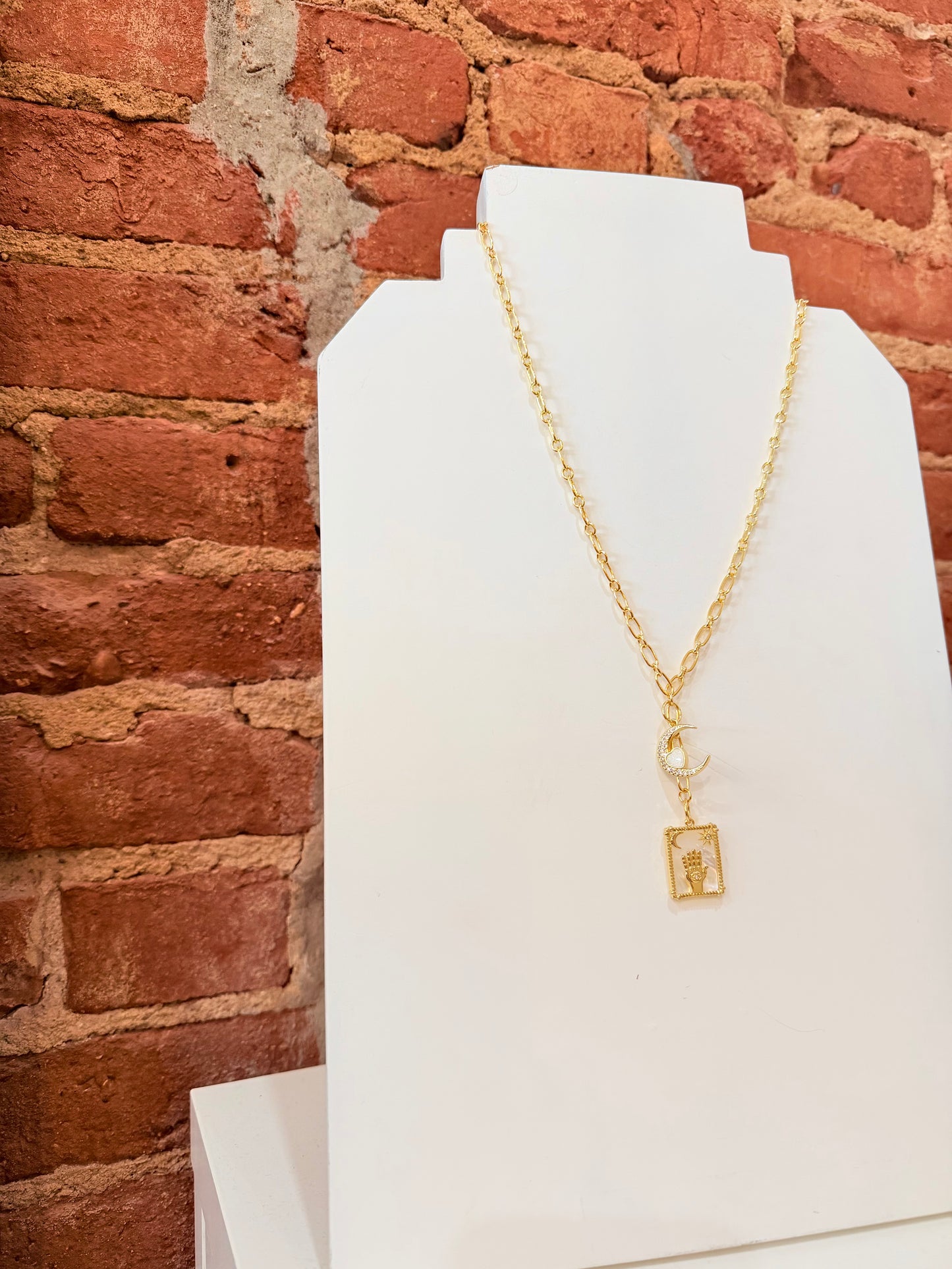 OMGBLINGS MOON CHILD NECKLACE