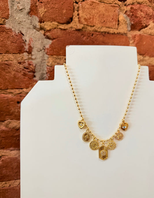 OMGBLINGS LUCKY CHARMS NECKLACE