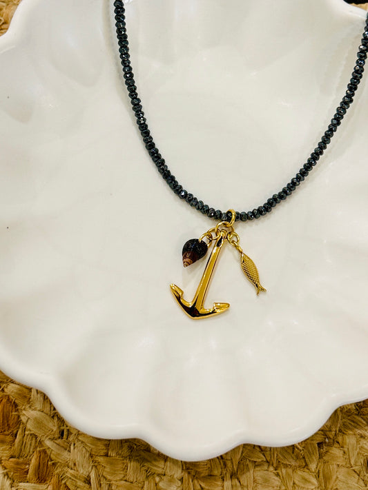RACHEL NATHAN HEMATITE & ANCHORS AWAY 19"
