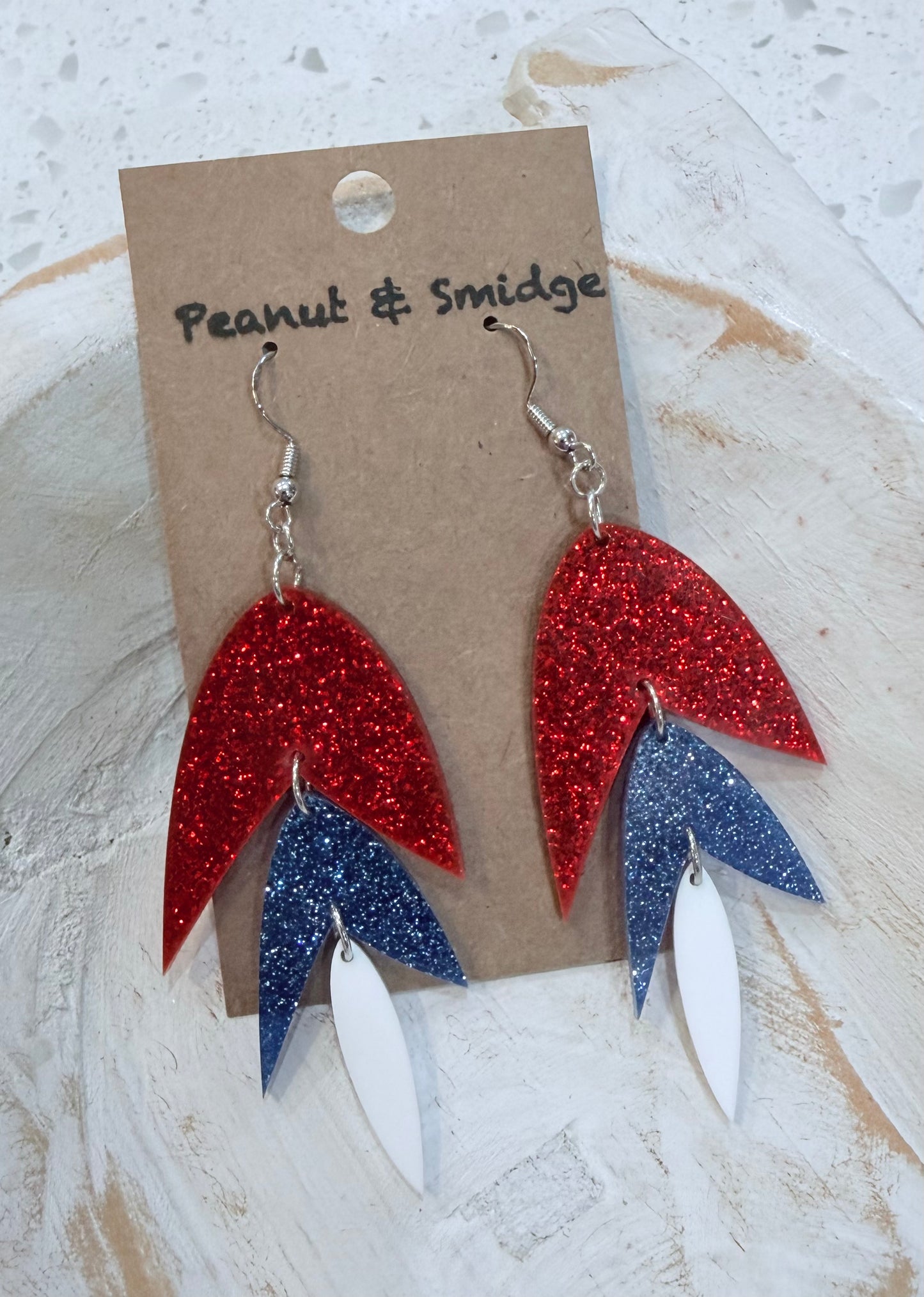 PEANUT & SMIDGE USA EARRINGS