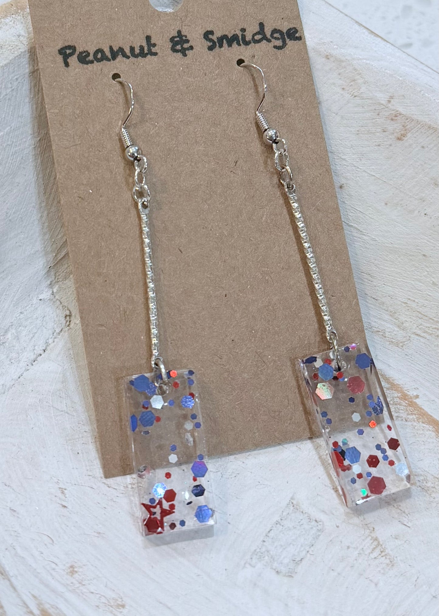 PEANUT & SMIDGE USA EARRINGS