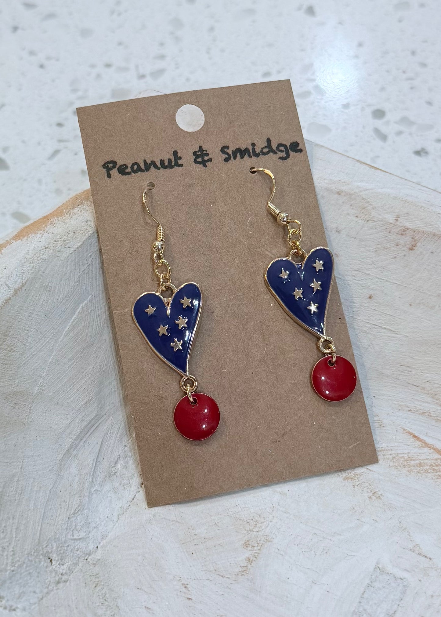 PEANUT & SMIDGE USA EARRINGS