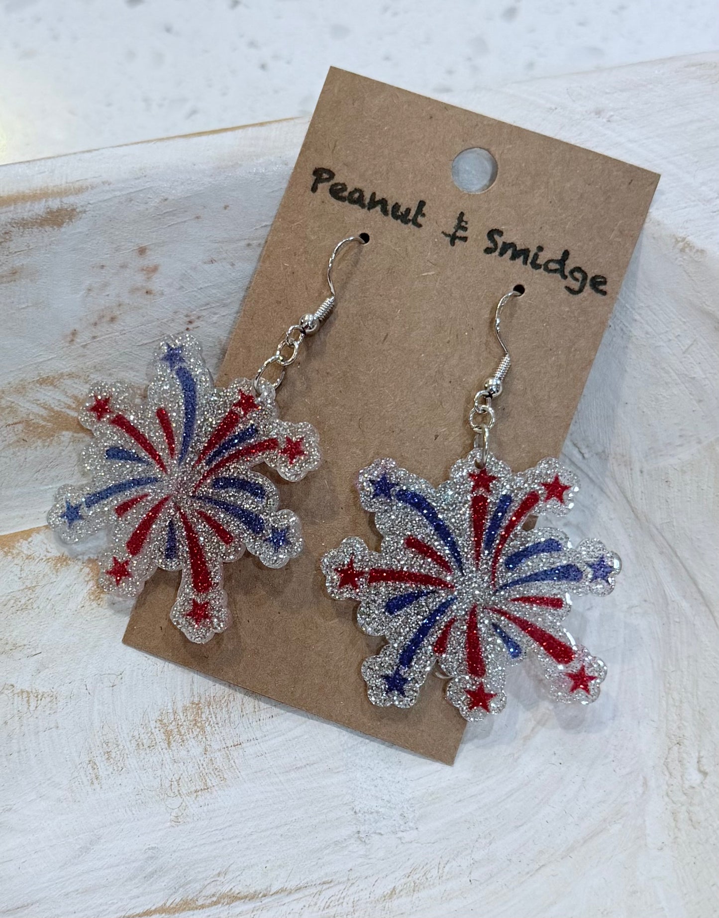 PEANUT & SMIDGE USA EARRINGS
