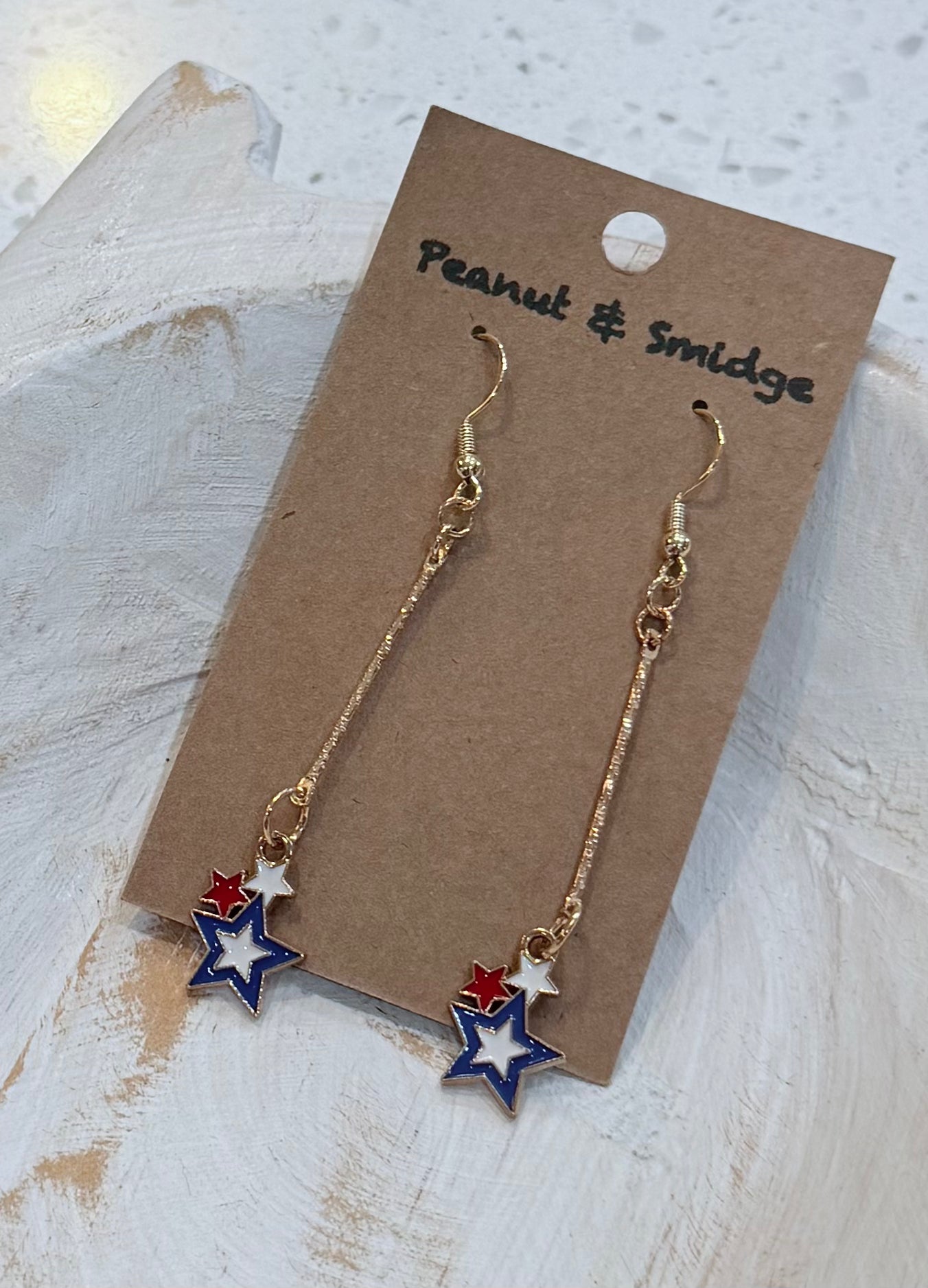 PEANUT & SMIDGE USA EARRINGS