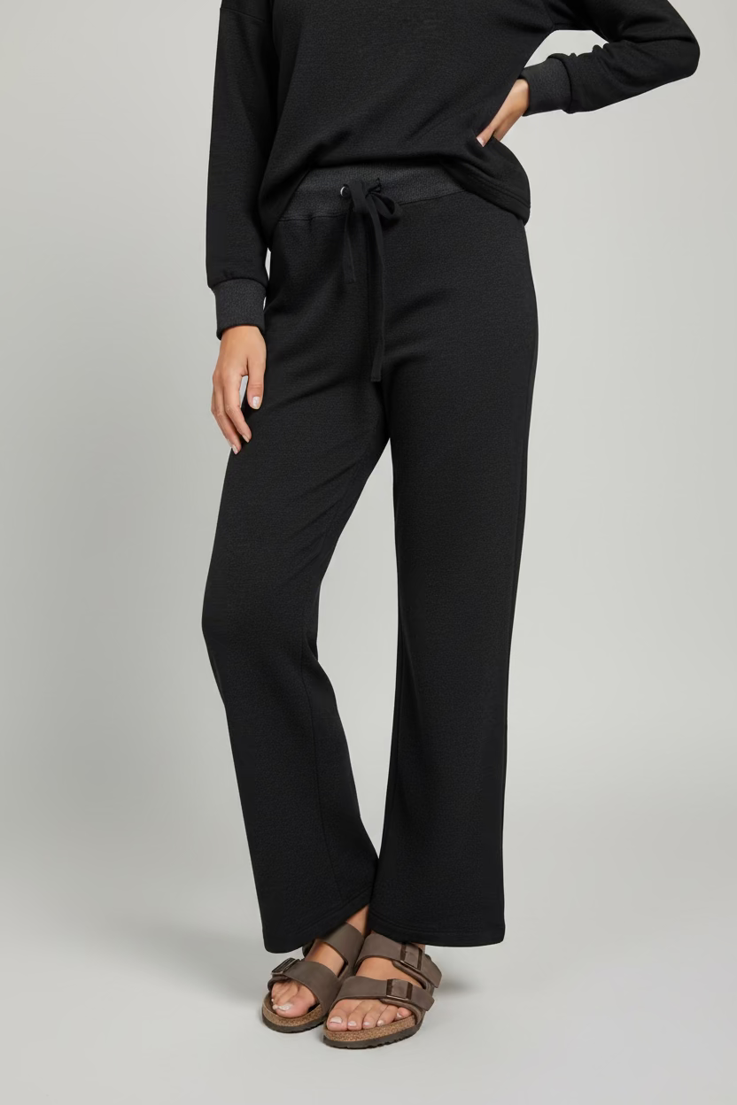 BOBI COMFORT WAIST CROP FLARE PANTS