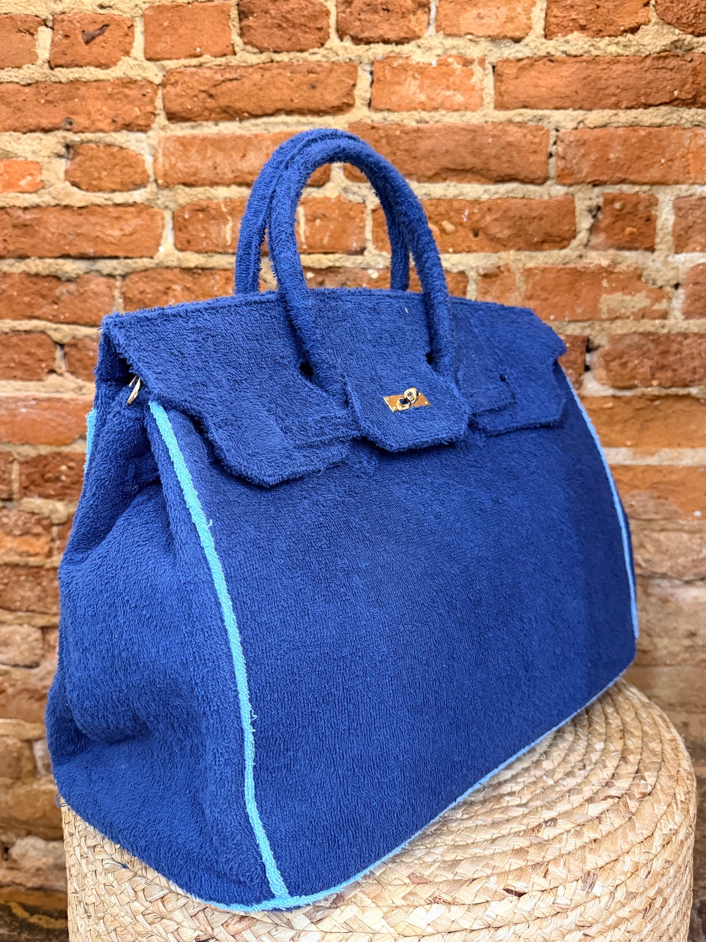 LE STITCH TERRY BOATKIN BAG