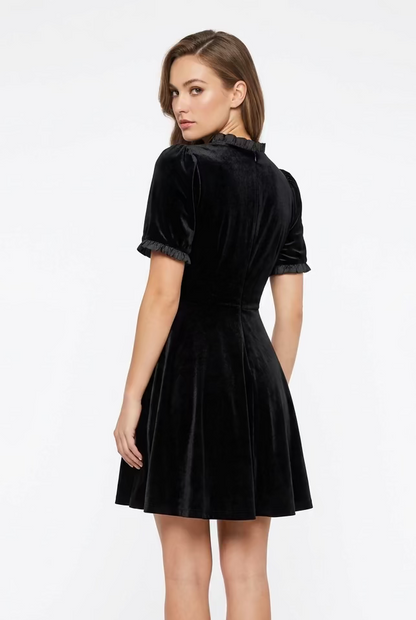 SO ME VELVET KISS MINI DRESS