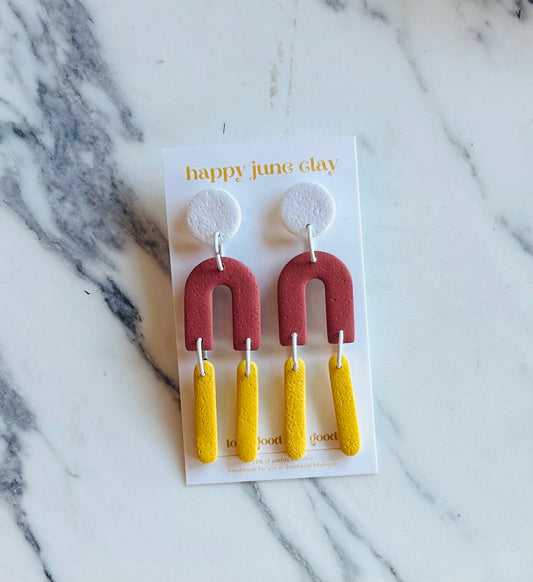 HAPPY JUNE CLAY DANCE DANGLE