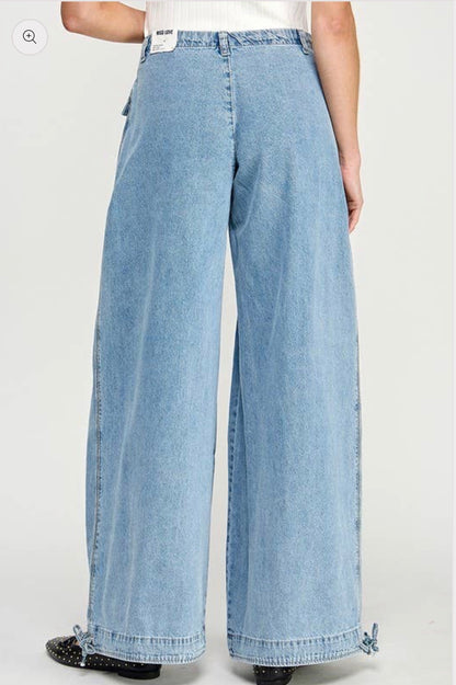MISS LOVE BALLOON WIDE LEG PANTS
