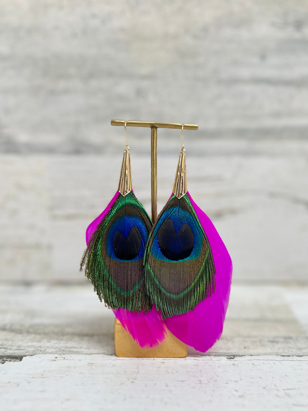 DOWNTOWN FEATHER AND CONE EARRINGS