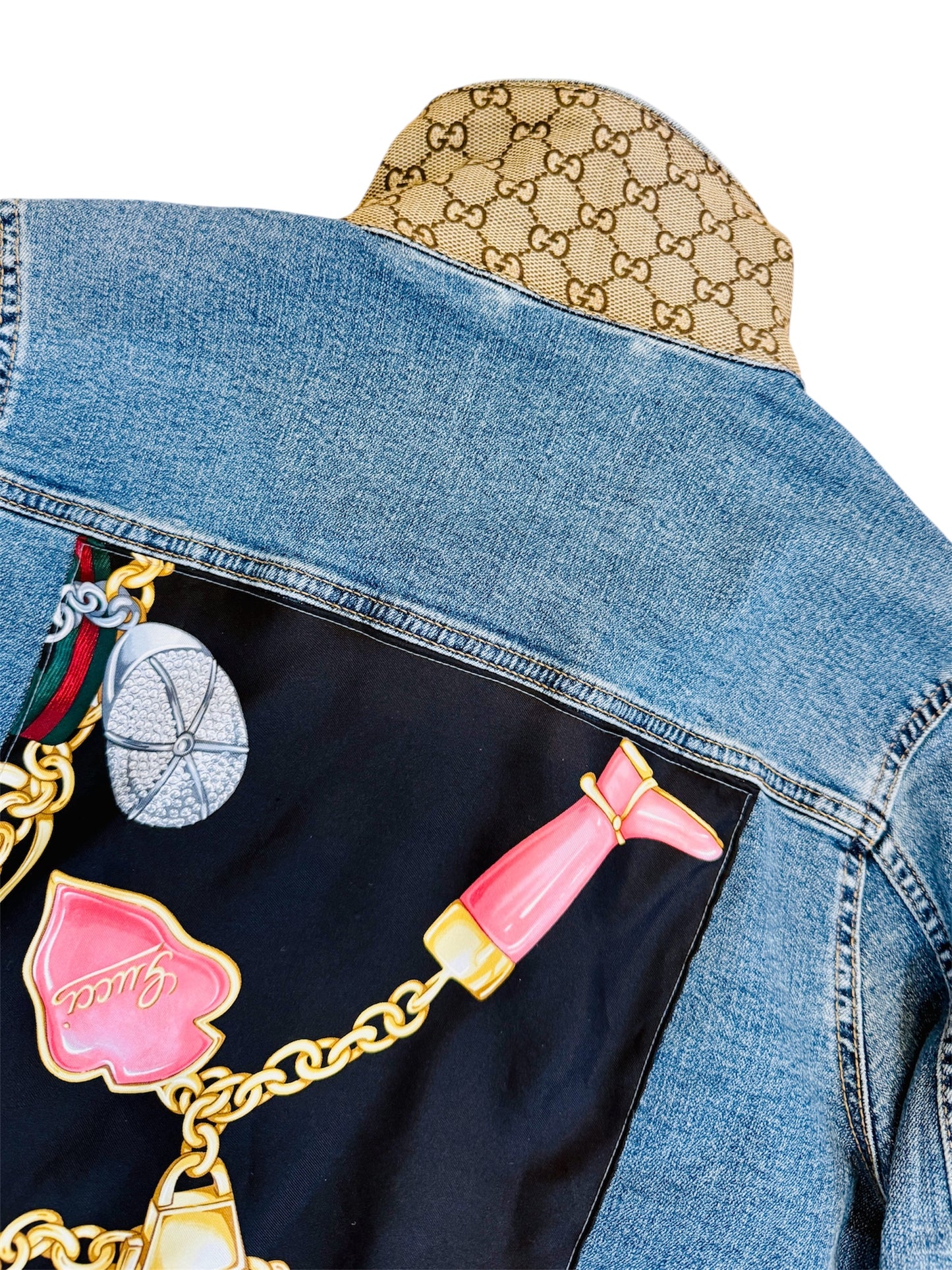 J.COFFEY GUCCI CHARMS CHAINS AND JACKET