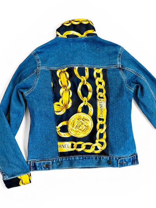 J.COFFEY CHANEL CHAINS DENIM JACKET