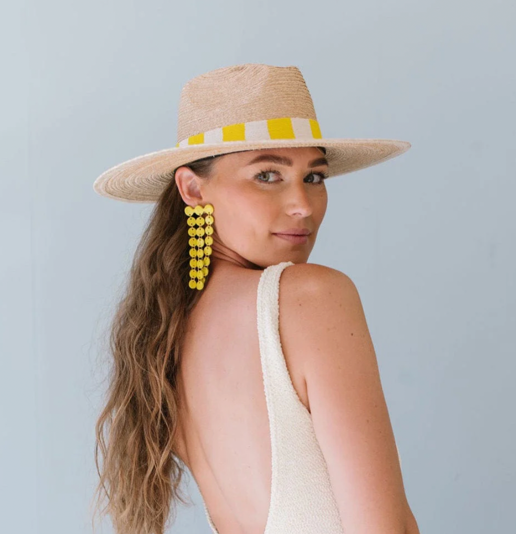 SUNSHINE TIENDA CASCADING SHIELD EARRINGS