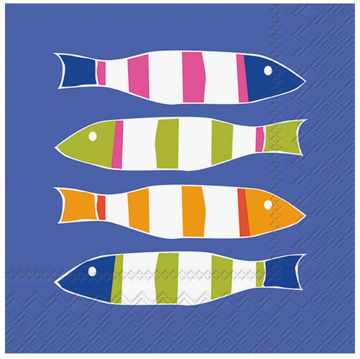 BOSTON INTERNATIONAL FISH COCKTAIL NAPKINS