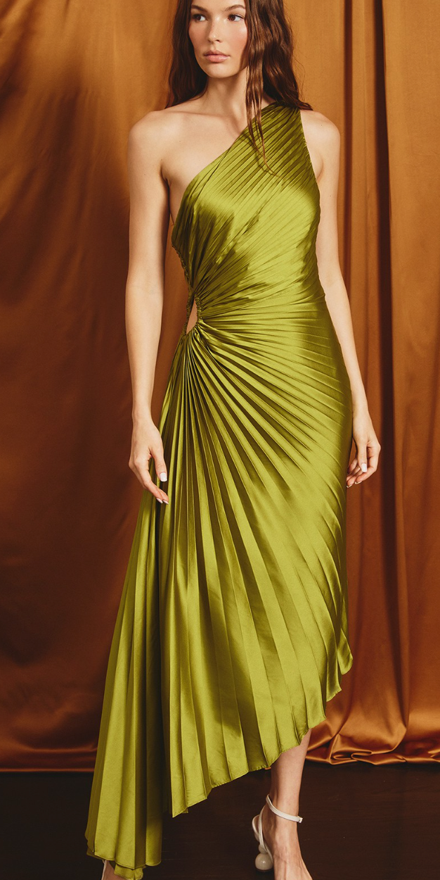 DRESS FORUM PLEATED MAXI