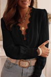 FULL TIME PURCHASE TEXTURED BLOUSE