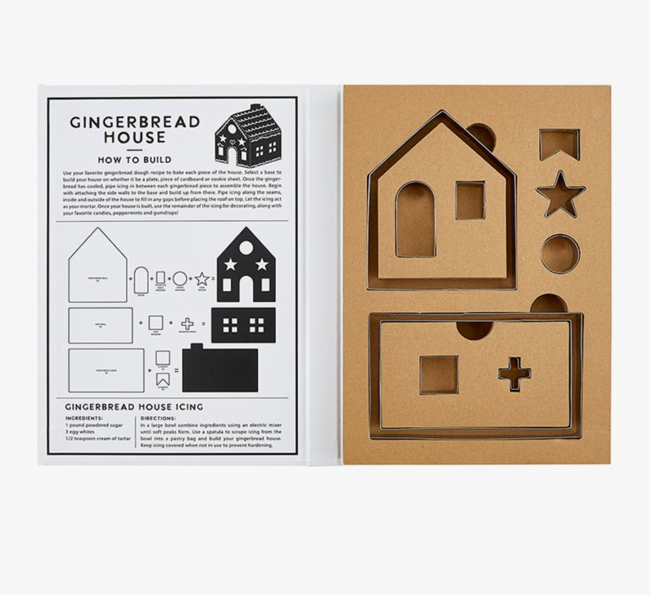 SANTA BARBARA GINGERBREAD HOUSE COOKIE CUTTER SET