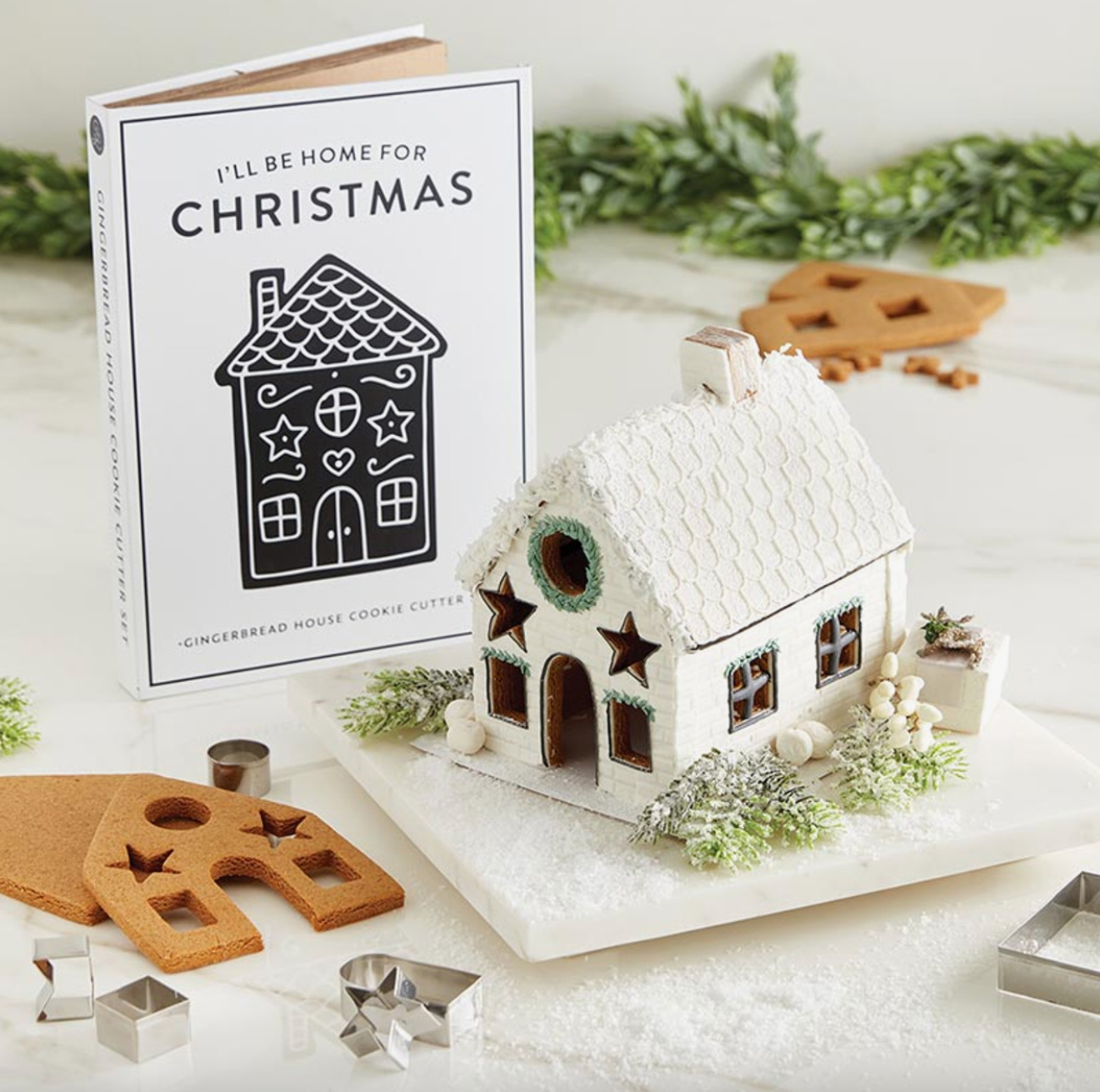 SANTA BARBARA GINGERBREAD HOUSE COOKIE CUTTER SET