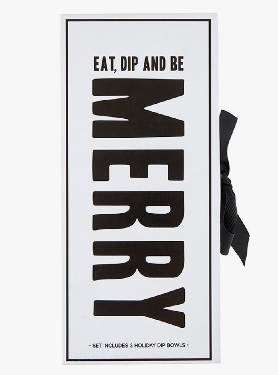 SANTA BARBARA BLACK HOLIDAY DIP BOWL BOX