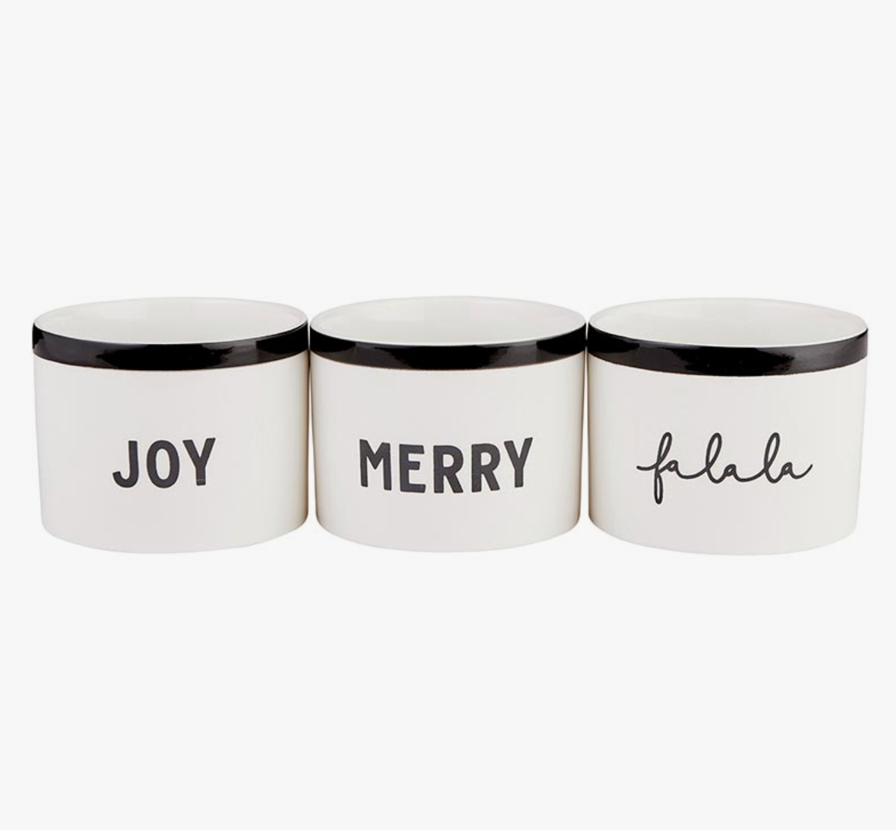 SANTA BARBARA BLACK HOLIDAY DIP BOWL BOX