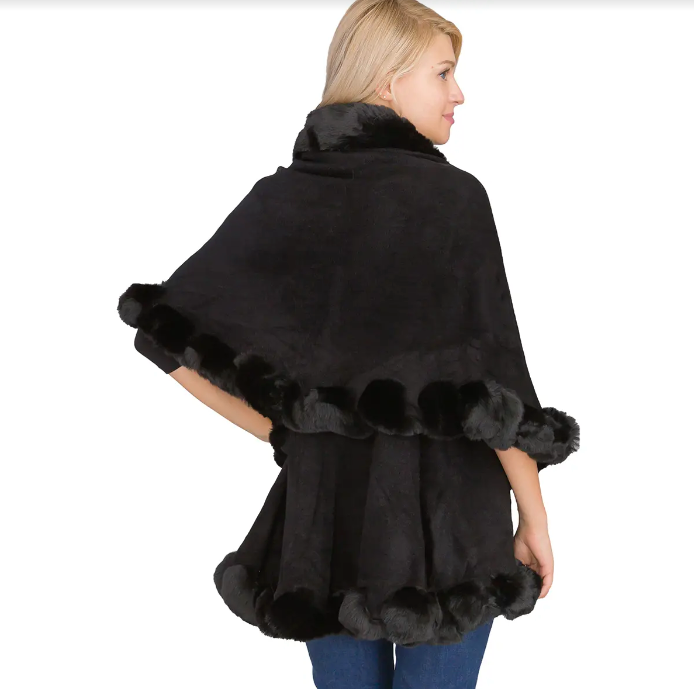 DOWNTOWN DOUBLE LAYER PONCHO