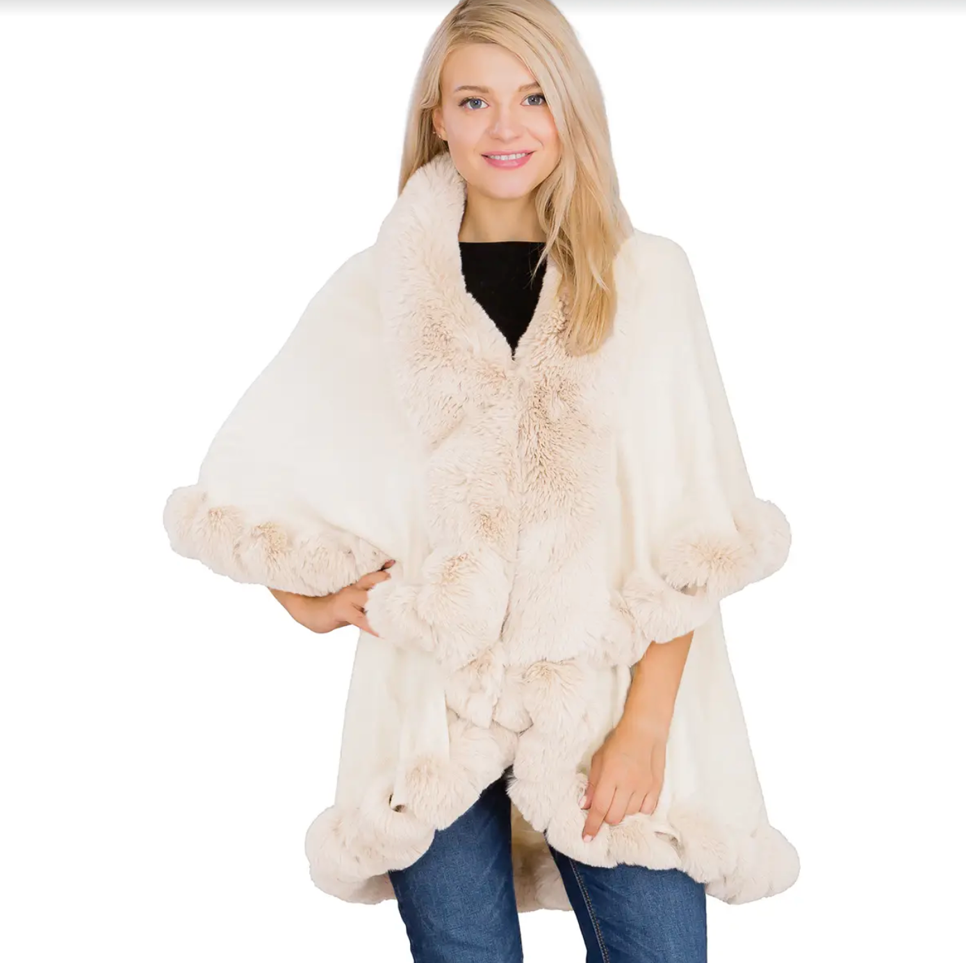DOWNTOWN DOUBLE LAYER PONCHO