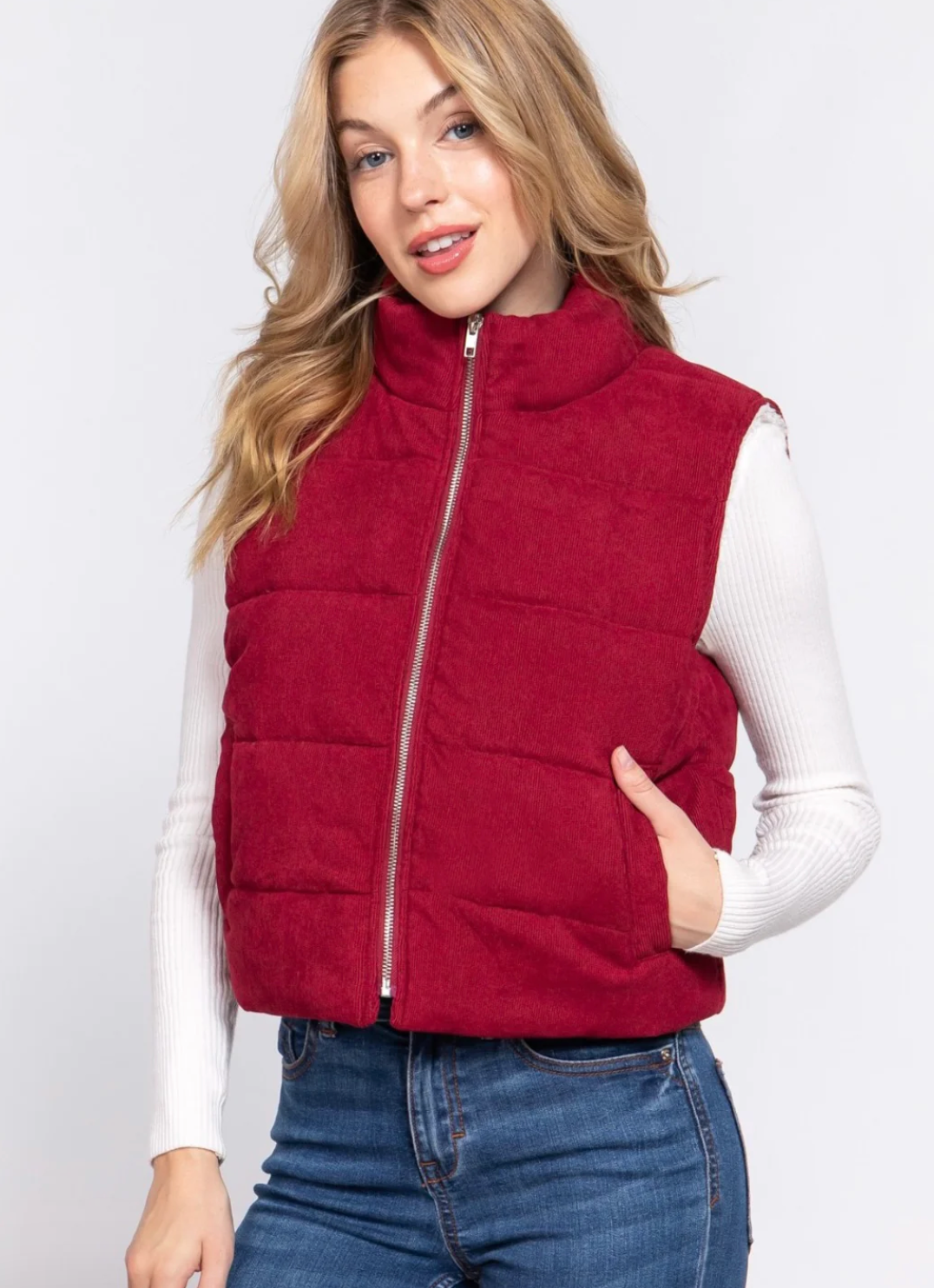 42 POPS FAUX FUR LINED VEST