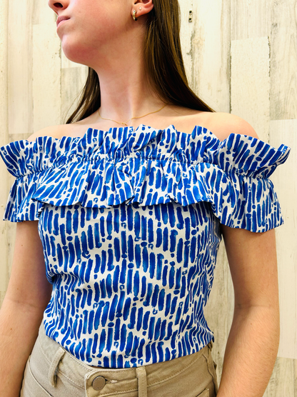 SKIES ARE BLUE OTTIE CROP TOP