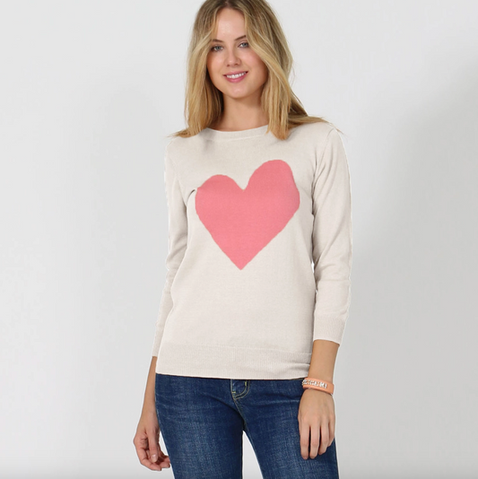 42 POPS HEART SWEATER