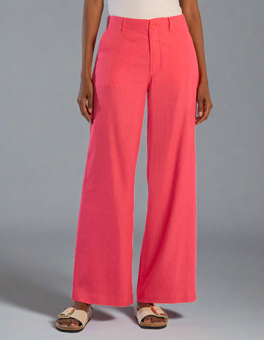 KUT MEG LINEN WIDE LEG PANTS