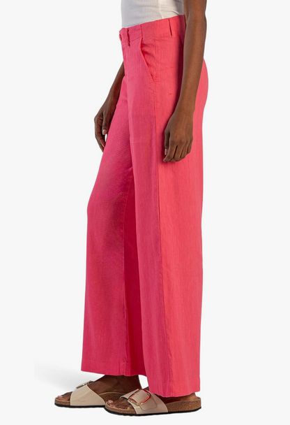 KUT MEG LINEN WIDE LEG PANTS