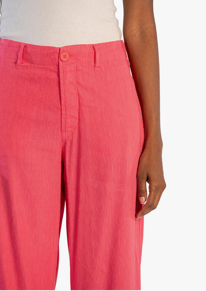 KUT MEG LINEN WIDE LEG PANTS