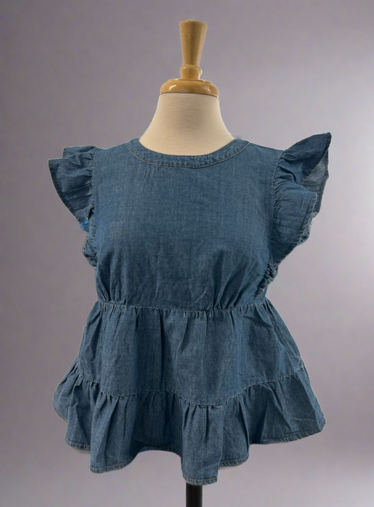 GILLI DEVIN DENIM TOP