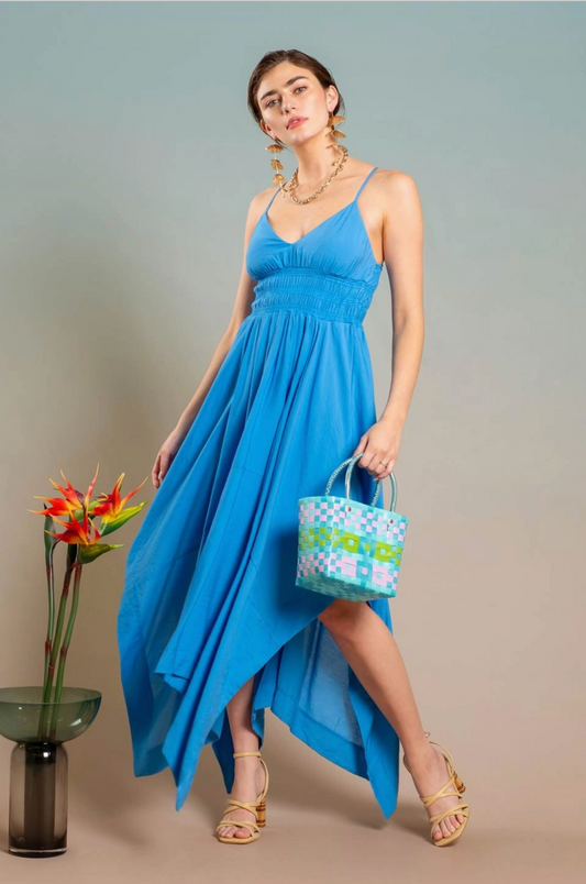 BLU PEPPER HANDKERCHIEF DRESS