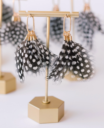 ST ARMANDS DESIGNS LIGHT AS FEATHER EARRINGS
