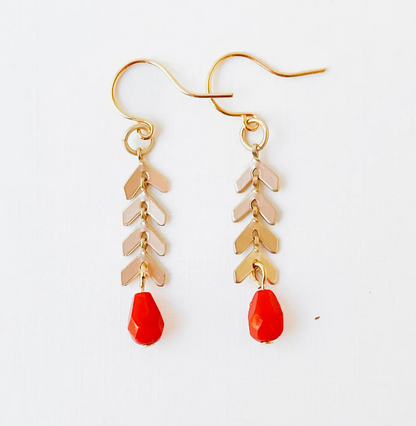 NEST PRETTY THINGS CHEVRON EARRINGS