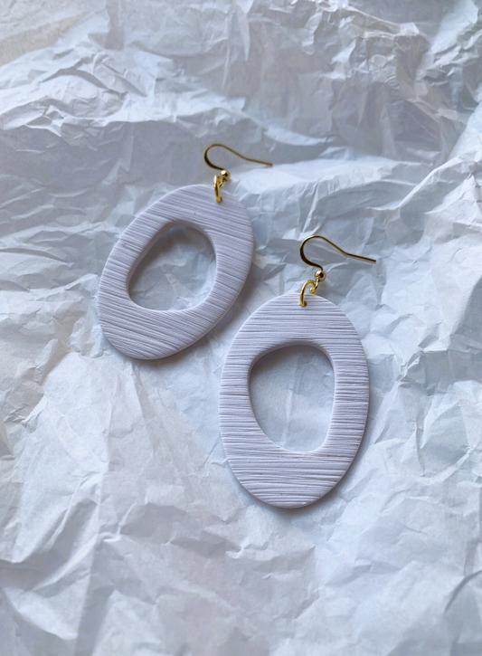 HAPPY JUNE CLAY ROCK DANGLE EARRINGS
