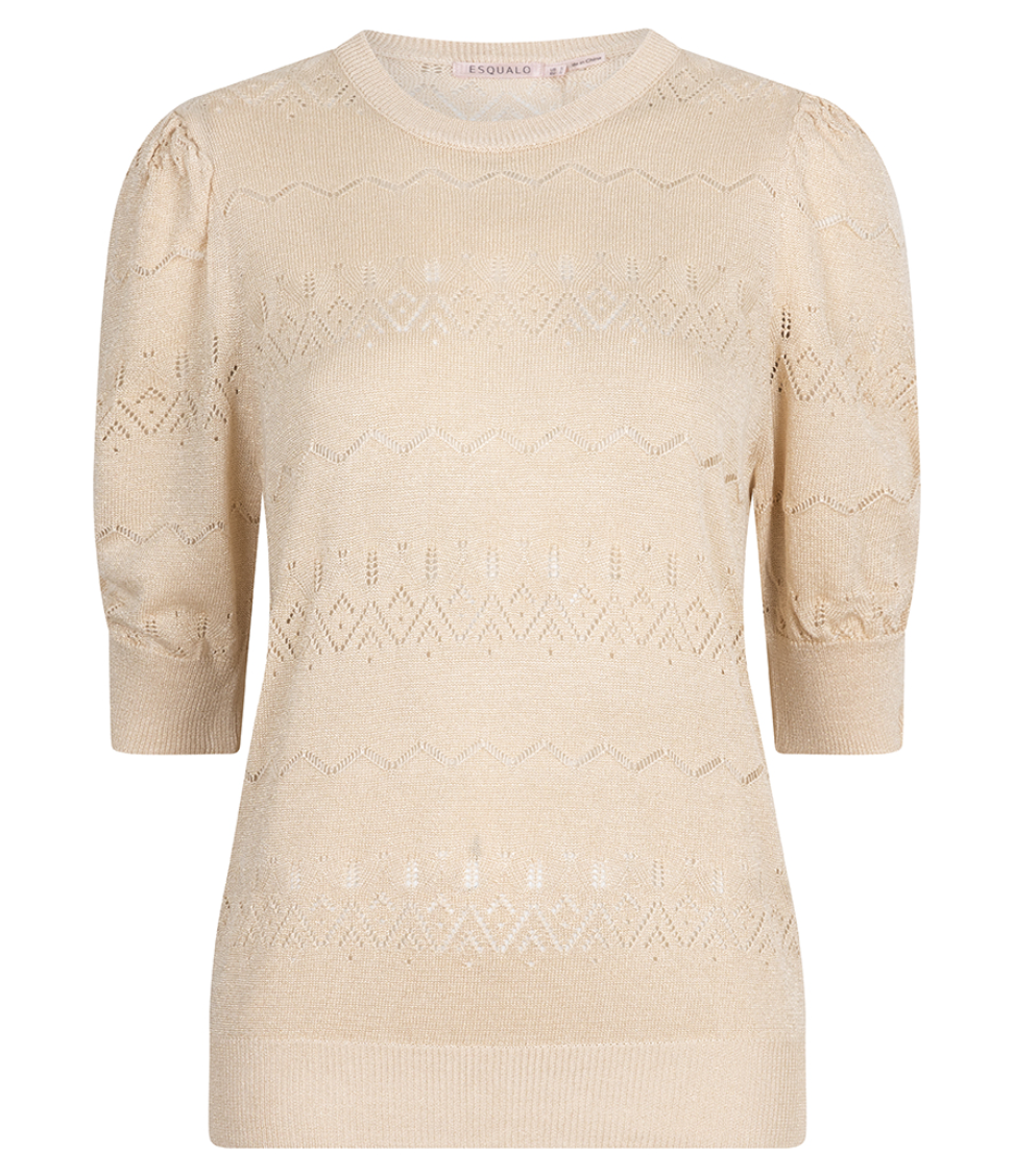 ESQUALO GOLD LUREX SWEATER