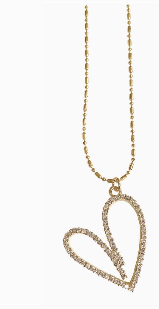 GEMELLI WITH MUCH LOVE HEART NECKLACE