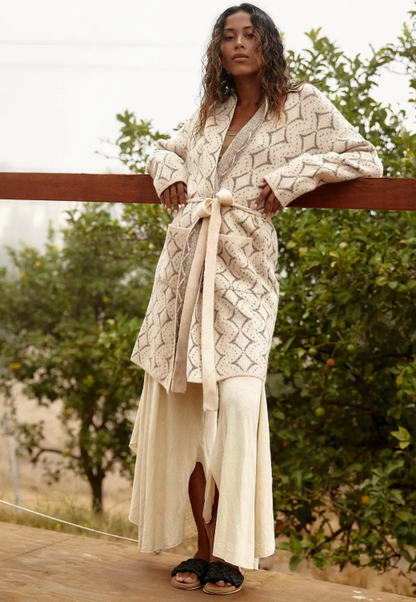 LOVESTITCH DIAMOND CARDIGAN