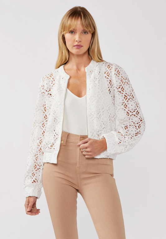 LOVESTITCH CORA LACE BOMBER JACKET