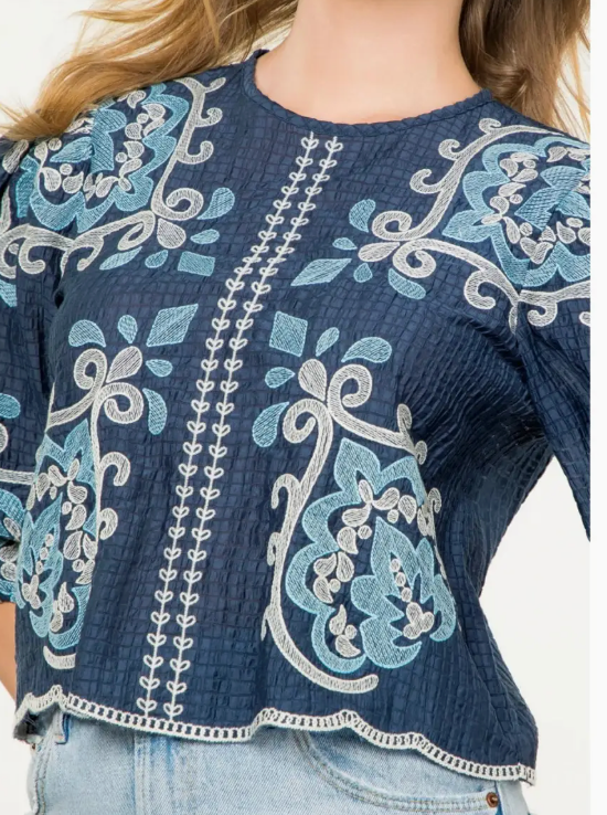 THML ARYA EMBROIDERED TOP