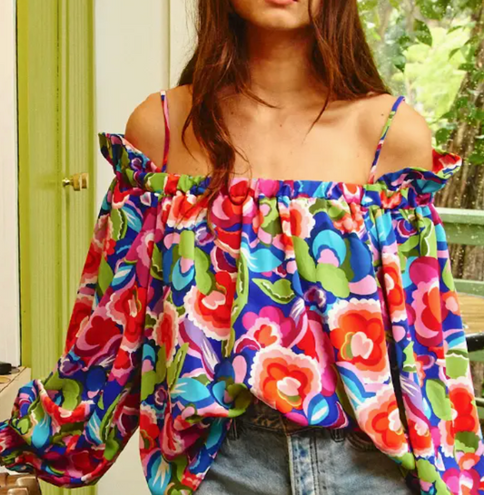 BUCKETLIST BLOOMS BLOUSE