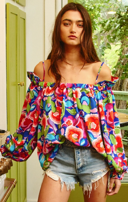 BUCKETLIST BLOOMS BLOUSE