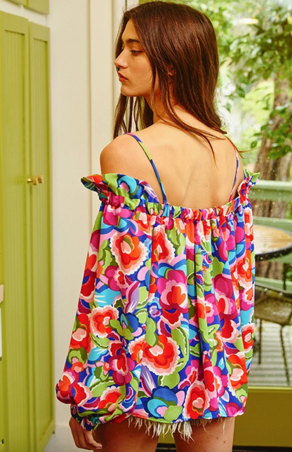 BUCKETLIST BLOOMS BLOUSE