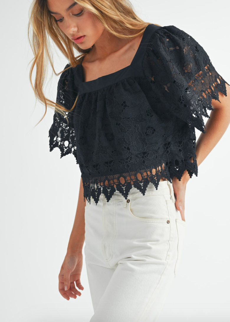 MABLE CROCHET DARLING TOP